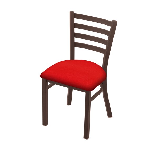 400 Jackie 18" Chair with Bronze Finish and Canter Red Seat
